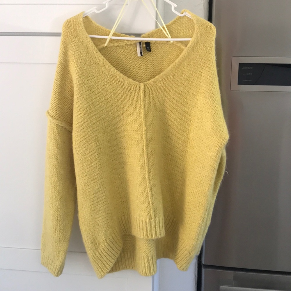 Yellow top shop sweater